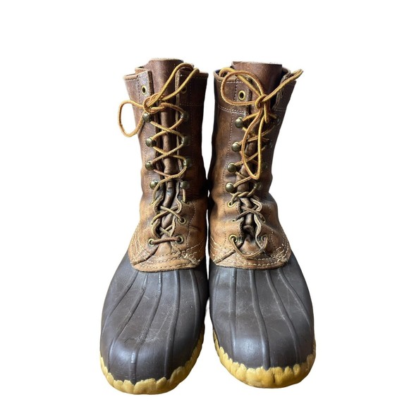 Vintage LL Bean Men\'s Insulated Maine Hunting Shoe Leather Duck Boots Size 10 M main image 9